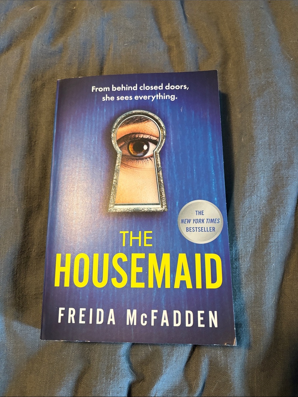 The Housemaid by Freida McFadden - Blue Paperback